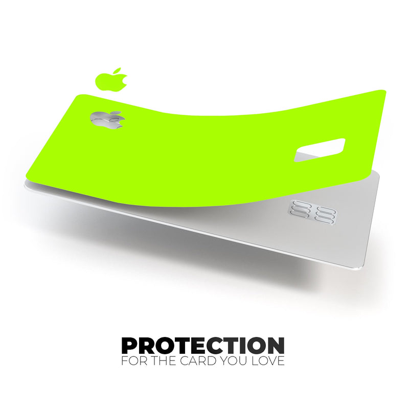 Solid Green V3 - Premium Protective Decal Skin-Kit for the Apple Credit Card