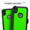 Solid Lime Green V2 - Skin Kit for the iPhone OtterBox Cases
