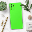 Solid Lime Green V2 - Skin-Kit for the Samsung Galaxy S-Series S20, S20 Plus, S20 Ultra , S10 & others (All Galaxy Devices Available)
