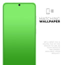 Solid Lime Green V2 - Skin-Kit for the Samsung Galaxy S-Series S20, S20 Plus, S20 Ultra , S10 & others (All Galaxy Devices Available)