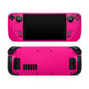Solid Pink V2 // Full Body Skin Decal Wrap Kit for the Steam Deck handheld gaming computer