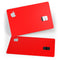 Solid Red - Premium Protective Decal Skin-Kit for the Apple Credit Card