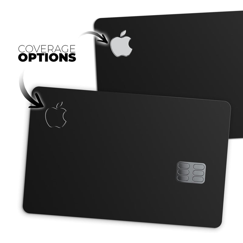 Solid State Black - Premium Protective Decal Skin-Kit for the Apple Credit Card
