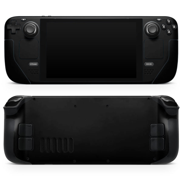 Solid State Black // Full Body Skin Decal Wrap Kit for the Steam Deck handheld gaming computer