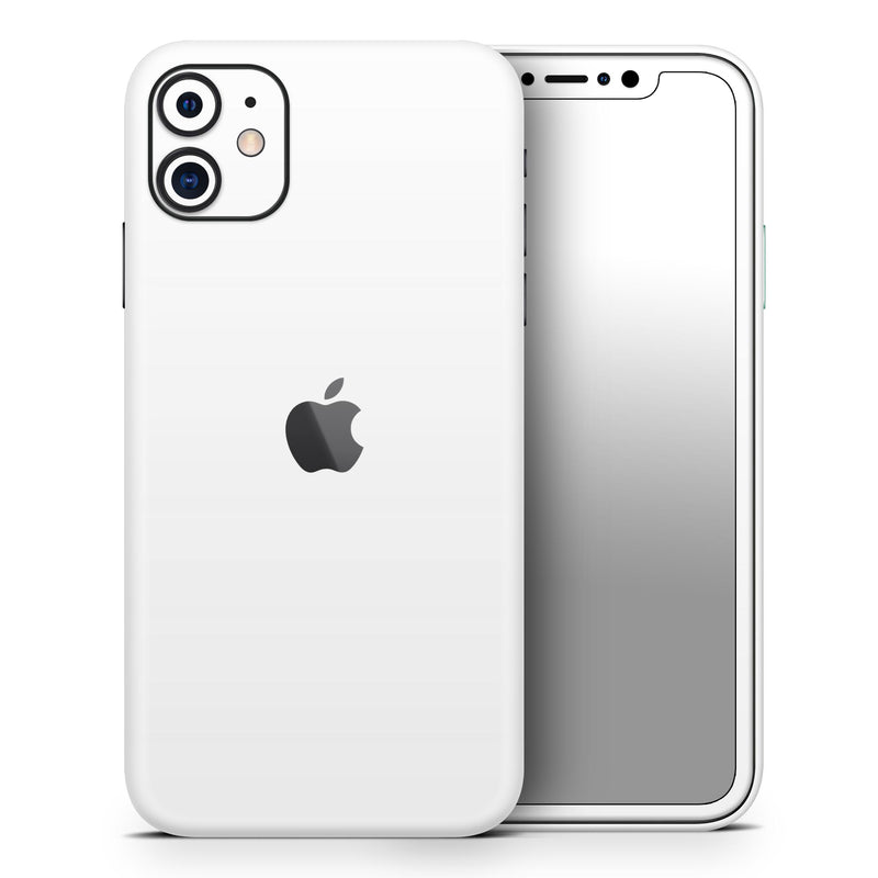 Solid State White // Skin-Kit compatible with the Apple iPhone 14, 13, 12, 12 Pro Max, 12 Mini, 11 Pro, SE, X/XS + (All iPhones Available)