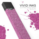 Sparkling Pink Ultra Metallic Glitter - Premium Decal Protective Skin-Wrap Sticker compatible with the Juul Labs vaping device