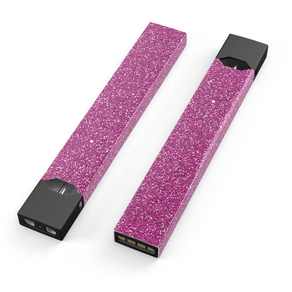 Sparkling Pink Ultra Metallic Glitter - Premium Decal Protective Skin-Wrap Sticker compatible with the Juul Labs vaping device