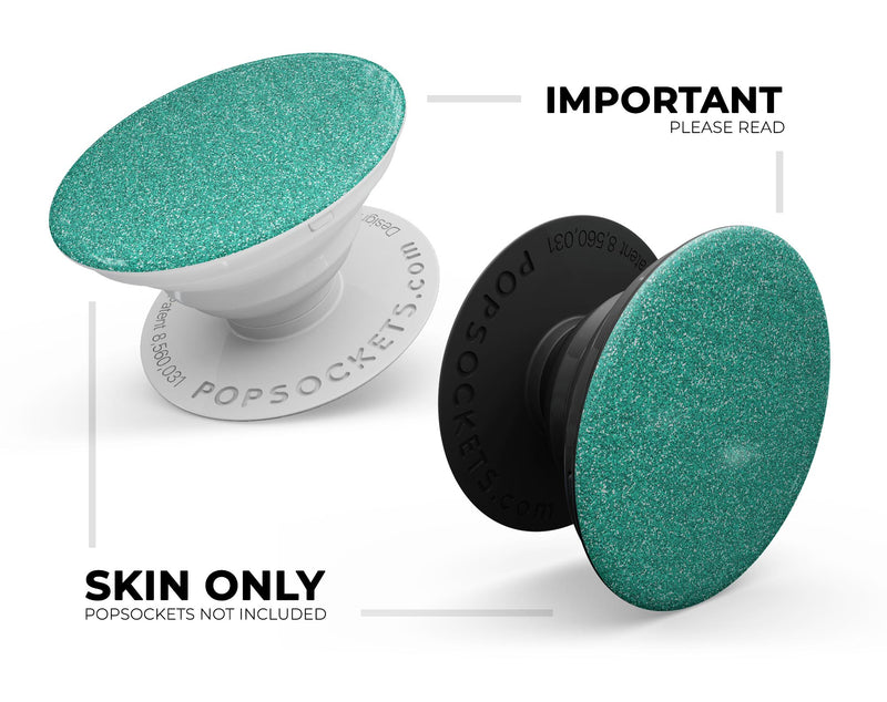 Sparkling Teal Ultra Metallic Glitter - Skin Kit for PopSockets and other Smartphone Extendable Grips & Stands