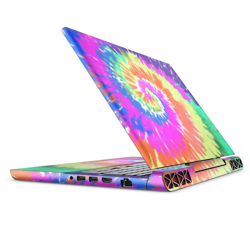 Spiral Tie Dye V1 - Full Body Skin Decal Wrap Kit for the Dell Inspiron 15 7000 Gaming Laptop (2017 Model)