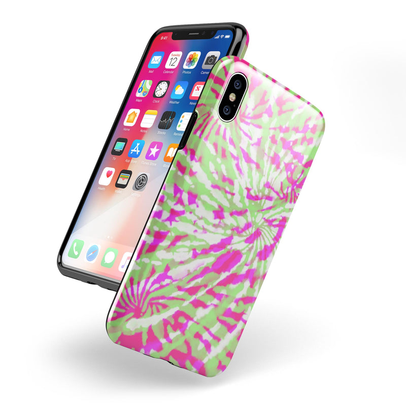 Spiral Tie Dye V4 - iPhone X Swappable Hybrid Case