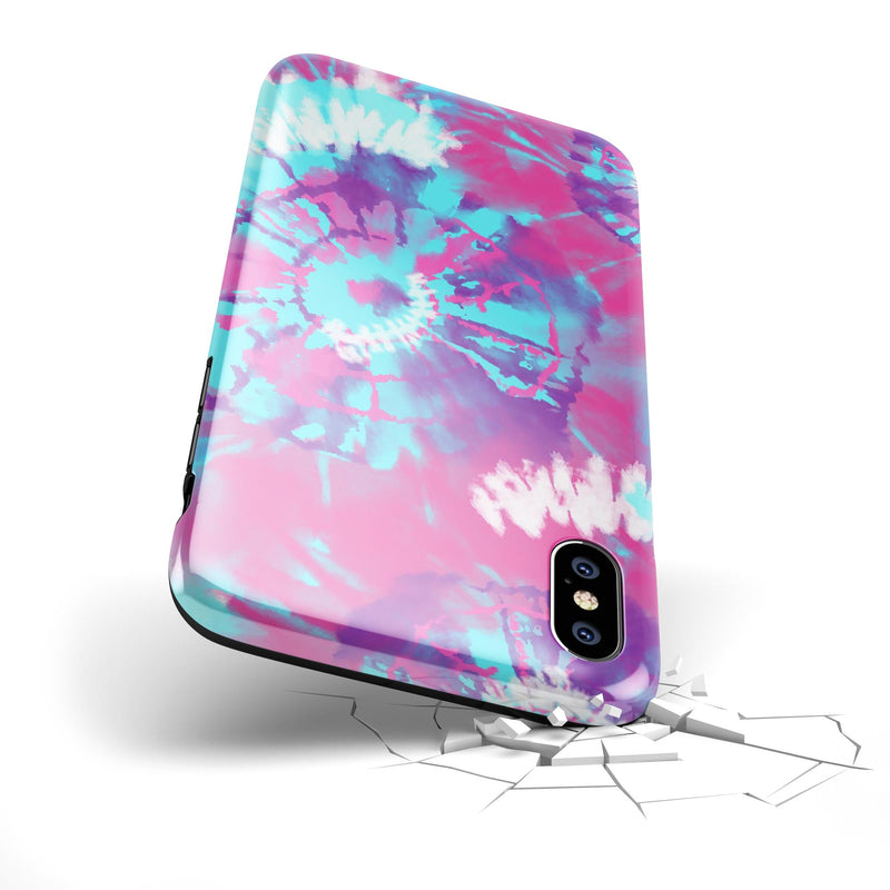 Spiral Tie Dye V5 - iPhone X Swappable Hybrid Case