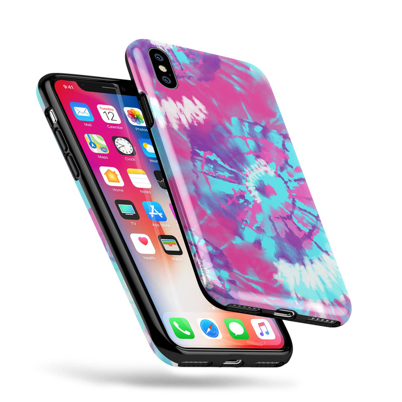 Spiral Tie Dye V5 - iPhone X Swappable Hybrid Case