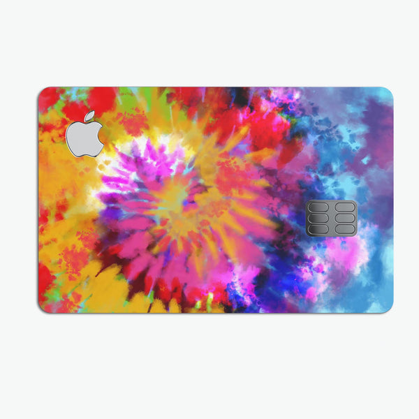 Spiral Tie Dye V8 - Premium Protective Decal Skin-Kit for the Apple Credit Card