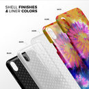 Spiral Tie Dye V8 - iPhone X Swappable Hybrid Case