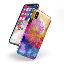 Spiral Tie Dye V8 - iPhone X Swappable Hybrid Case