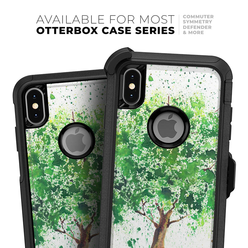 Splattered Watercolor Tree of Life - Skin Kit for the iPhone OtterBox Cases