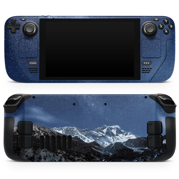 Starry Mountaintop // Full Body Skin Decal Wrap Kit for the Steam Deck handheld gaming computer