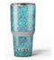 Teal Slate Marble Surface V48 - Skin Decal Vinyl Wrap Kit compatible with the Yeti Rambler Cooler Tumbler Cups