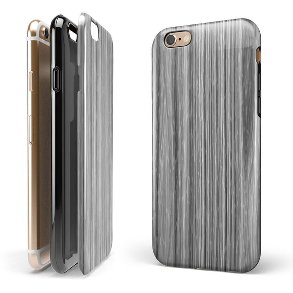 Textured Gray Dyed Surface iPhone 6/6s or 6/6s Plus 2-Piece Hybrid INK-Fuzed Case