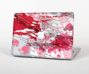 The Abstract Red, Pink and White Paint Splatter Skin for the Apple MacBook Pro Retina 13"