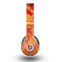 The Orange and Red Vector Feathers Skin for the Beats by Dre Original Solo-Solo HD Headphones