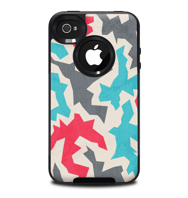 The Retro Colored Abstract Maze Pattern Skin for the iPhone 4-4s OtterBox Commuter Case