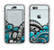 The Abstract Black & Blue Paisley Waves Apple iPhone 6 Plus LifeProof Nuud Case Skin Set