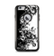 The Abstract Black & White Swirls Apple iPhone 6 Plus Otterbox Commuter Case Skin Set