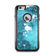 The Abstract Bleu Paint Splatter Apple iPhone 6 Plus Otterbox Commuter Case Skin Set