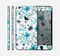 The Abstract Blue & Black Seamless Flowers Skin for the Apple iPhone 6 Plus