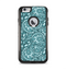 The Abstract Blue Feather Paisley Apple iPhone 6 Plus Otterbox Commuter Case Skin Set