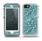 The Abstract Blue Feather Paisley Skin for the iPhone 5-5s OtterBox Preserver WaterProof Case
