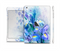 The Abstract Blue Floral Art Full Body Skin Set for the Apple iPad Mini 2