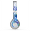 The Abstract Blue Floral Art Skin for the Beats by Dre Solo 2 Headphones
