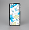 The Abstract Blue Floral Pattern V4 Skin-Sert for the Apple iPhone 6 Plus Skin-Sert Case