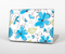 The Abstract Blue Floral Pattern V4 Skin for the Apple MacBook Pro Retina 15"