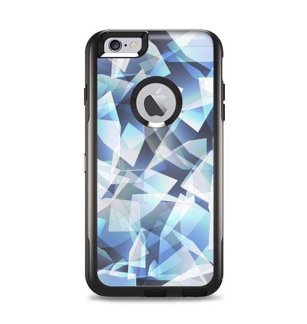 The Abstract Blue Overlay Shapes Apple iPhone 6 Plus Otterbox Commuter Case Skin Set