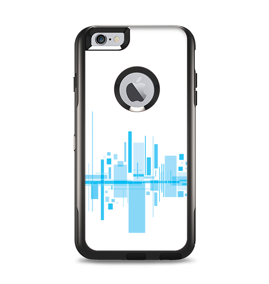 The Abstract Blue Skyline View Apple iPhone 6 Plus Otterbox Commuter Case Skin Set