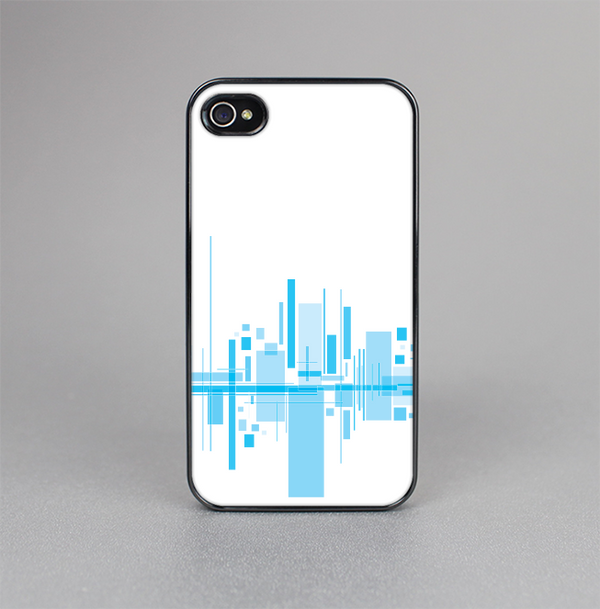 The Abstract Blue Skyline View Skin-Sert for the Apple iPhone 4-4s Skin-Sert Case