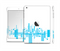 The Abstract Blue Skyline View Full Body Skin Set for the Apple iPad Mini 2