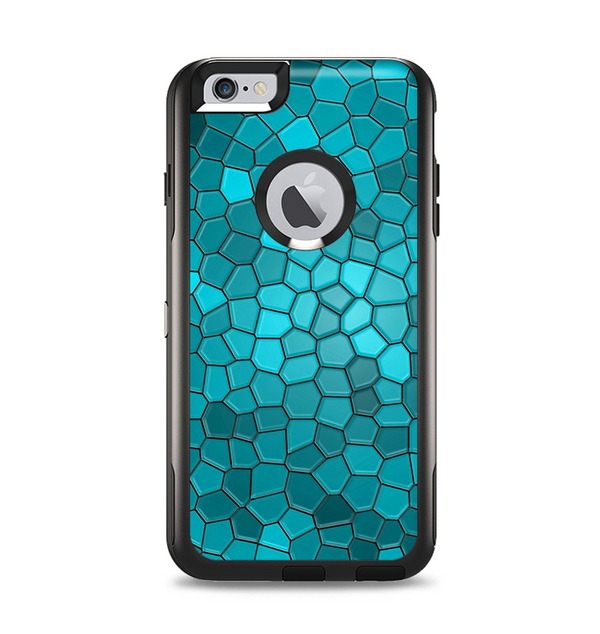The Abstract Blue Tiled Apple iPhone 6 Plus Otterbox Commuter Case Skin Set