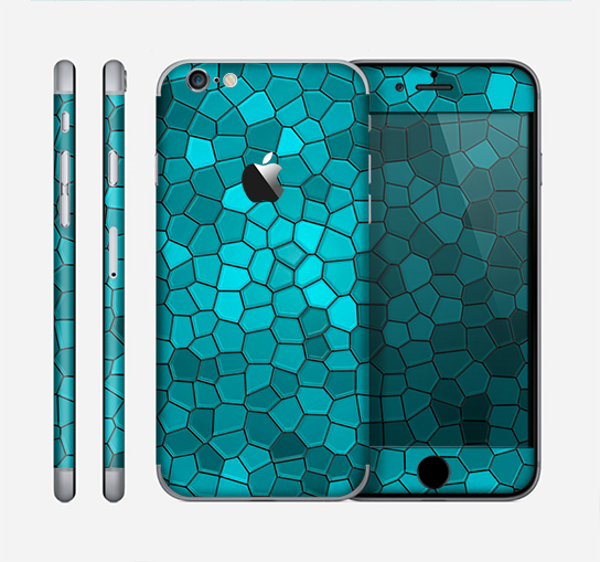 The Abstract Blue Tiled Skin for the Apple iPhone 6