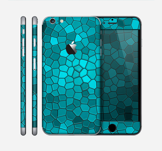 The Abstract Blue Tiled Skin for the Apple iPhone 6 Plus