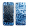 The Abstract Blue Water Pattern Skin for the Apple iPhone 5c