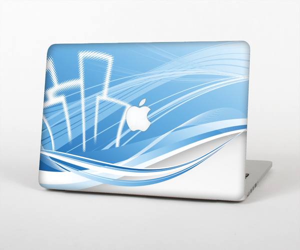 The Abstract Blue & White Future City View for the Apple MacBook Pro Retina 15"