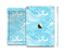 The Abstract Blue & White Waves Skin Set for the Apple iPad Air 2