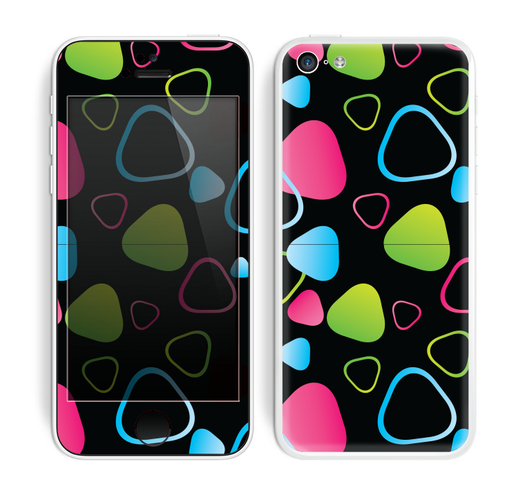 The Abstract Bright Colored Picks Skin for the Apple iPhone 5c