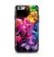 The Abstract Bright Neon Floral Apple iPhone 6 Otterbox Symmetry Case Skin Set