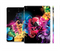 The Abstract Bright Neon Floral Full Body Skin Set for the Apple iPad Mini 2