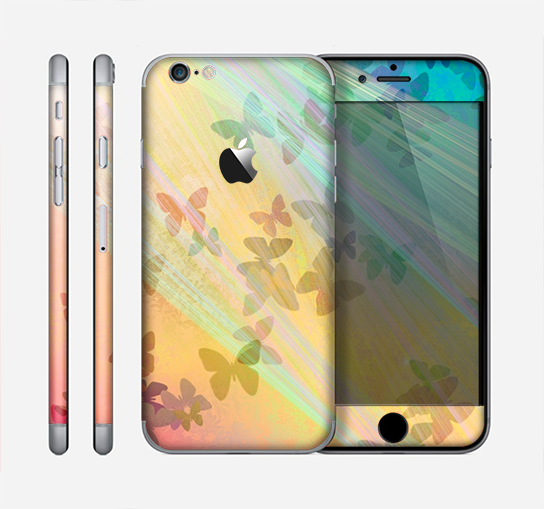 The Abstract Color Butterfly Shadows Skin for the Apple iPhone 6